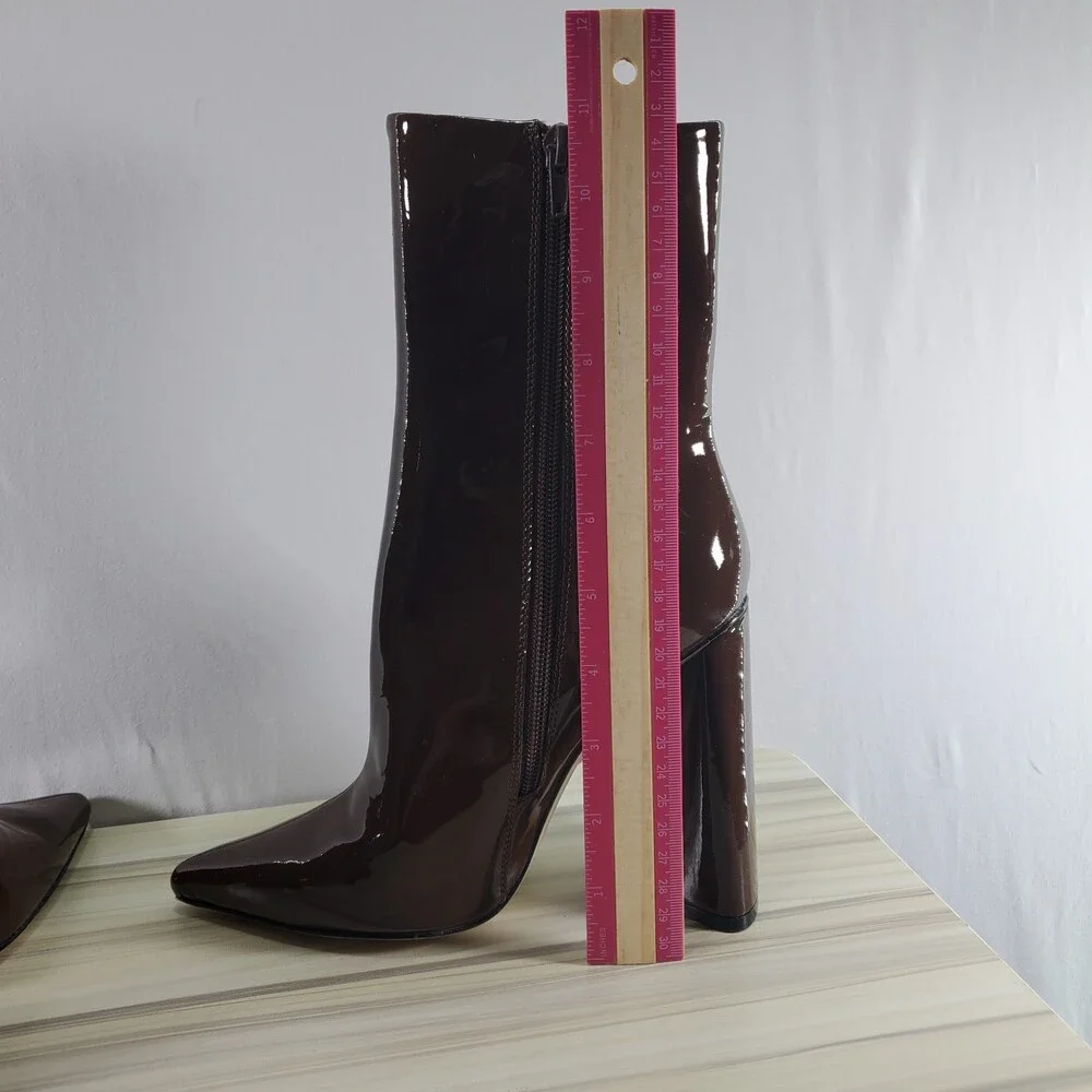 6.5 Raye Cleopatra Brown Patent Leather 4.5